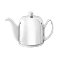 Théière Salam Blanc Cloche Miroir, Guy Degrenne