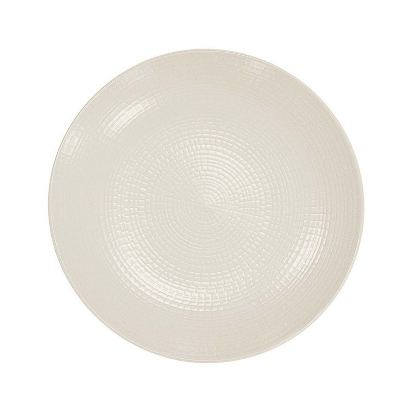 Assiette dessert Modulo Nature Kaolin, Degrenne Paris