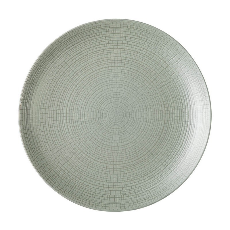 assiette plate modulo nature jade, degrenne paris - guy degrenne