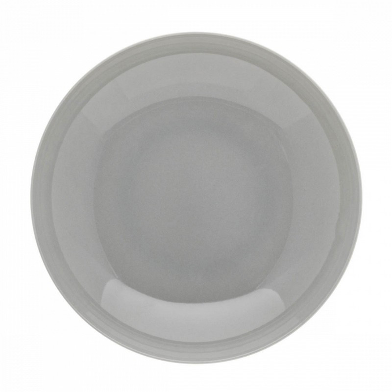 service de table modulo gris perle, degrenne paris assiette creuse - guy degrenne