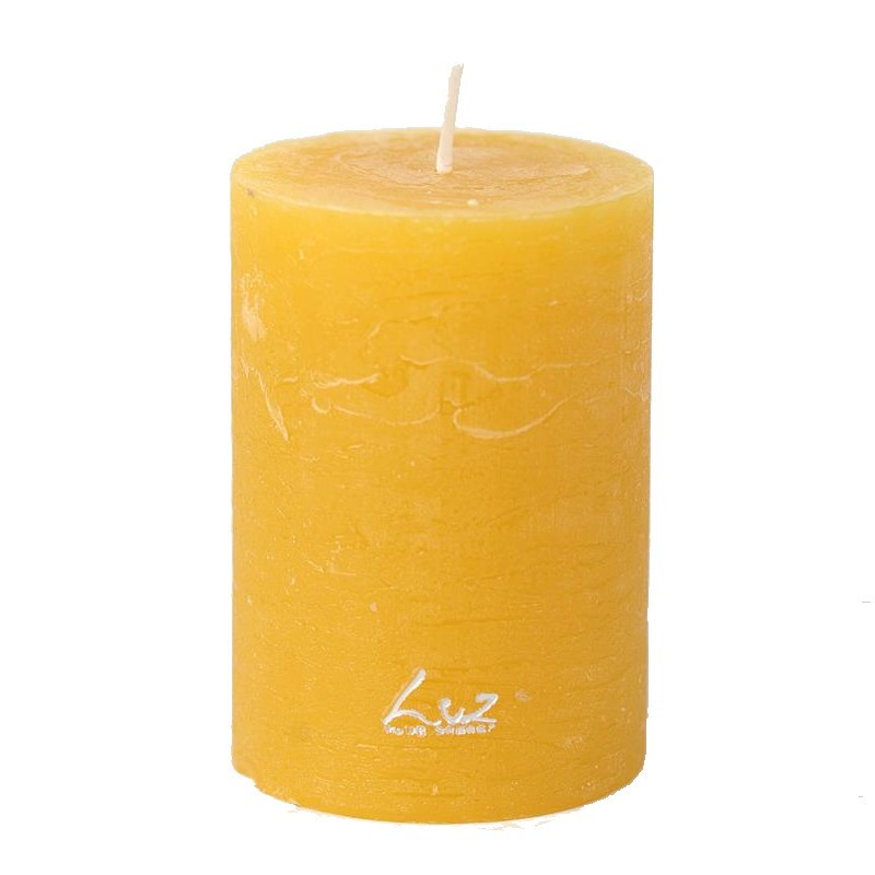 Rasteli - Bougie Rustique 10 cm, Rasteli Jaune - Rasteli