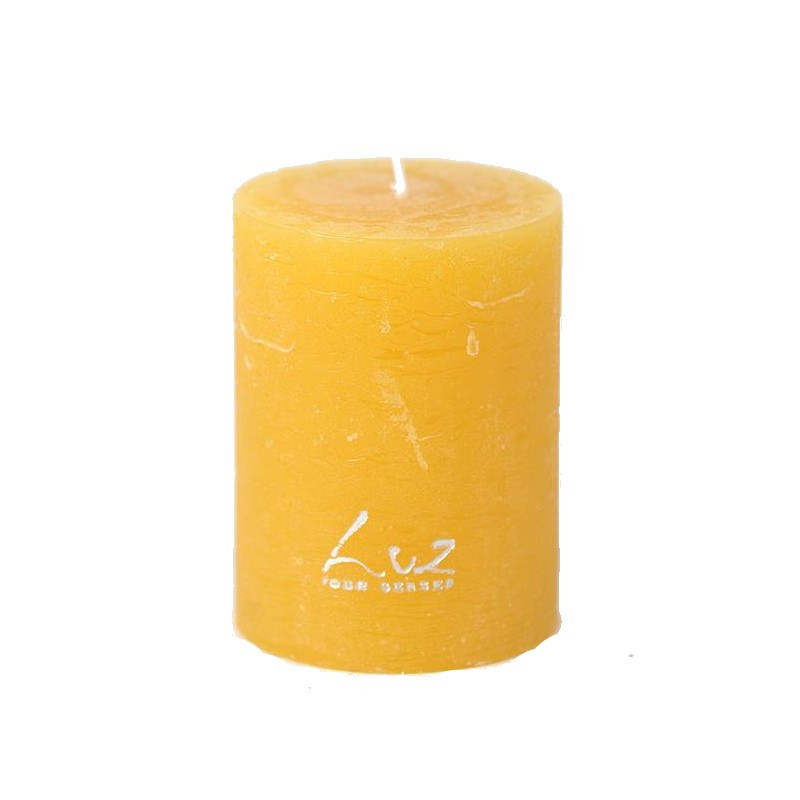 Rasteli - Bougie Rustique 8 cm, Rasteli Ocre - Rasteli
