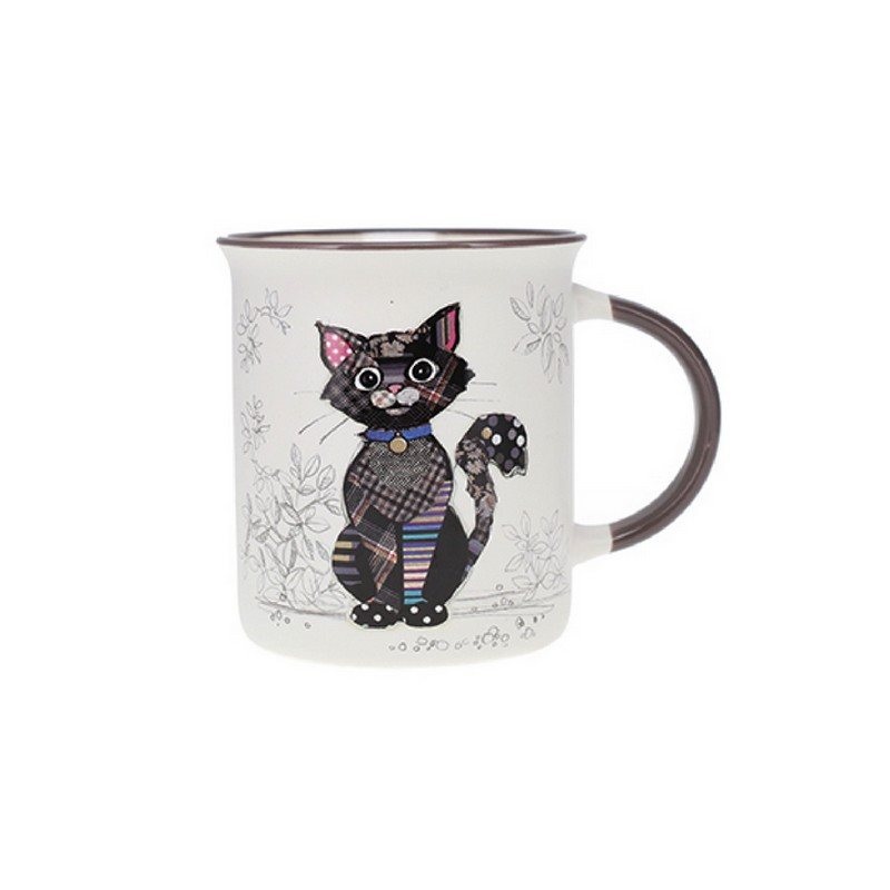 mug 32cl chat noir kook, kiub - kiub