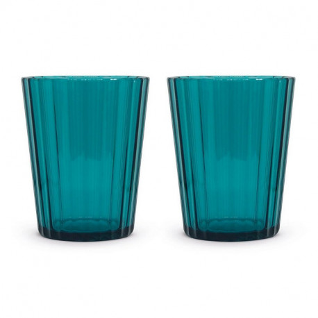 set de 2 gobelets acrylique new york, wd lifestyle turquoise - wd lifestyle