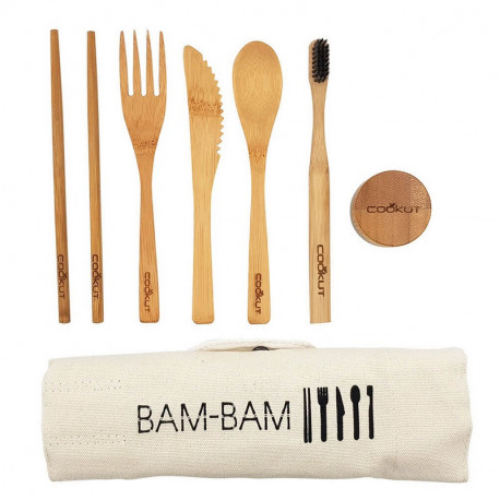 BAM-BAM Kit repas en bambou, Cookut