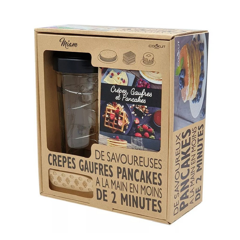 Cookut - Coffret Shaker à crêpes, pancakes et gaufres Miam, Cookut - COOKUT