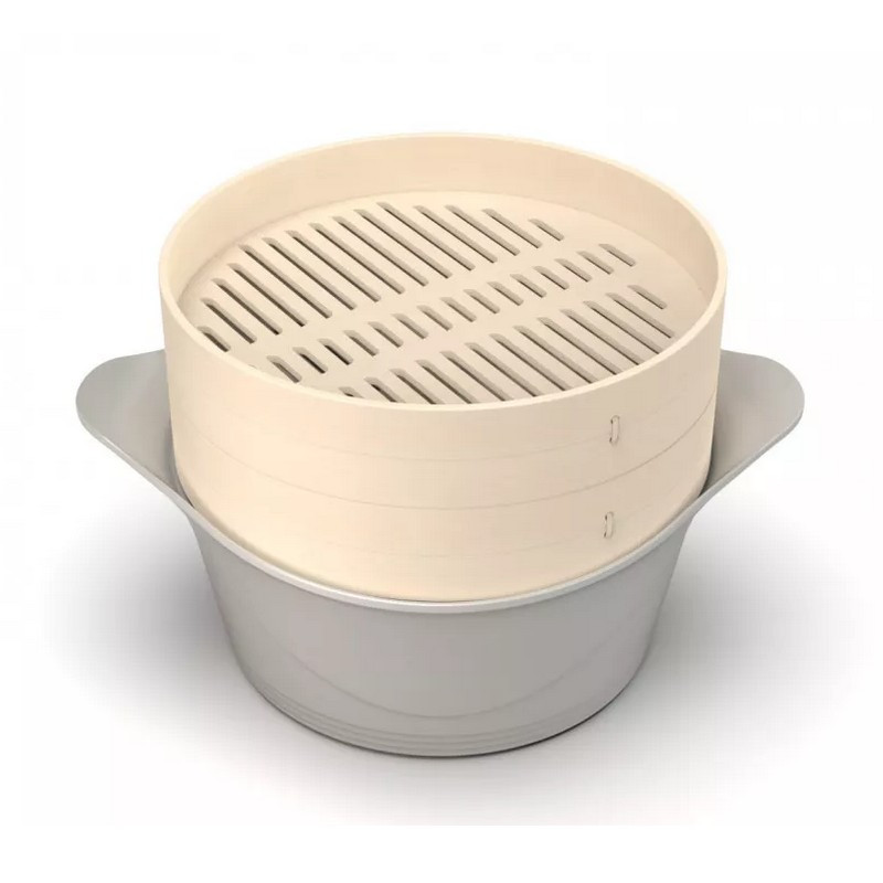 Cookut - Panier Vapeur en Bambou L'Incroyable Cocotte, Cookut 28 cm - COOKUT
