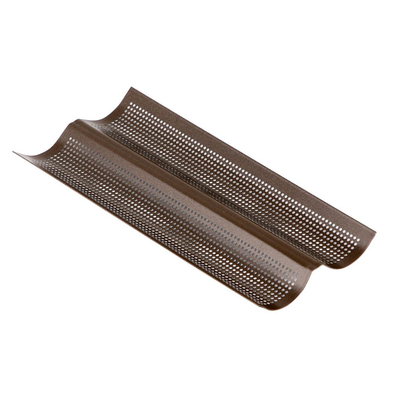 GOBEL - Plaque 2 baguettes perforée anti-adhérent, Gobel - GOBEL