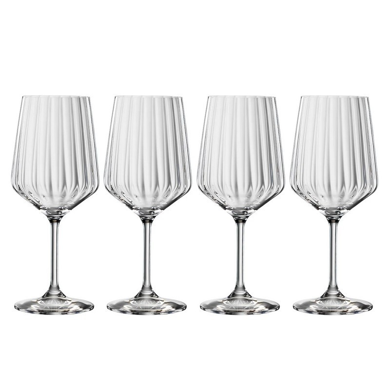 coffret 4 verres à vin rouge lifestyle, spiegelau - spiegelau