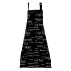 Tablier Sel poivre Couleur noire, Winkler