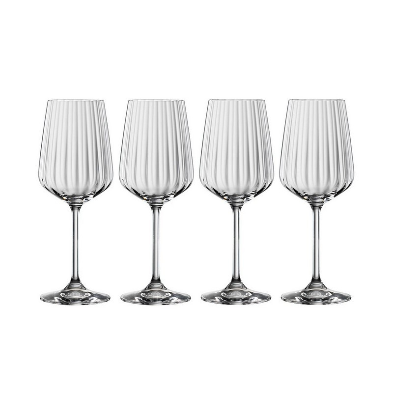 coffret 4 verres à vin blanc lifestyle, spiegelau - spiegelau