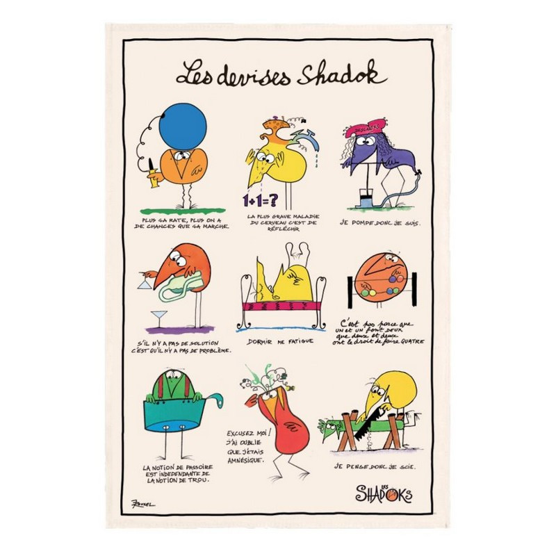 Winkler - Torchon Shadoks Les Devises, Winkler - Winkler