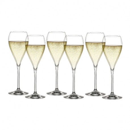 coffret 6 flûtes à champagne sparkling party, spiegelau 16 cl - spiegelau