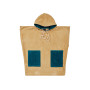 Poncho de bain enfant en velours Beach Miel, Sensei
