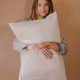 Taie d'Oreiller en Soie 65 x 65 cm Blanc, Emily's Pillow
