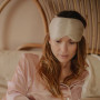 Masque de Sommeil en Soie Champagne, Emily's Pillow