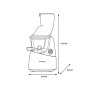 Extracteur de jus B9700 Gris, Kuving's