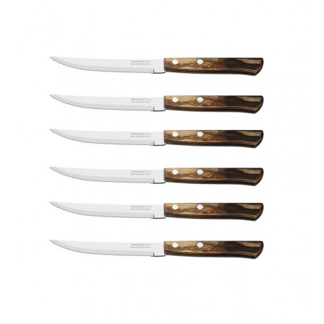 6 couteaux à steak Brun Churrasco, Tramontina