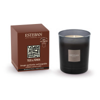 Bougie parfumée Initiale 180g Teck & Tonka, Esteban