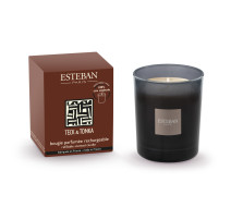 Bougie parfumée Initiale 180g Teck & Tonka, Esteban