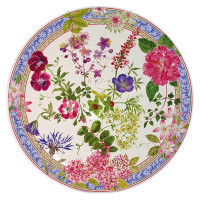 Plat à tarte Millefleurs, Faïencerie de Gien