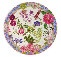 Plat à gâteaux Millefleurs, Faïencerie de Gien