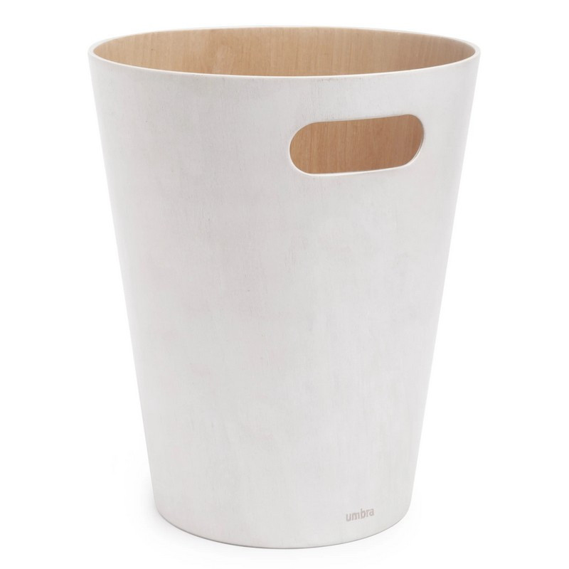 Poubelle en bois Woodrow, Umbra Blanc - Umbra