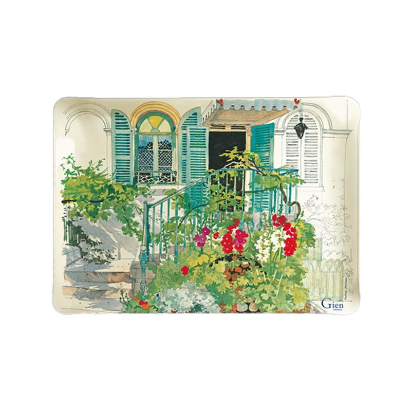 Petit plateau acrylique Paris Giverny, Faïencerie de Gien - GIEN FRANCE
