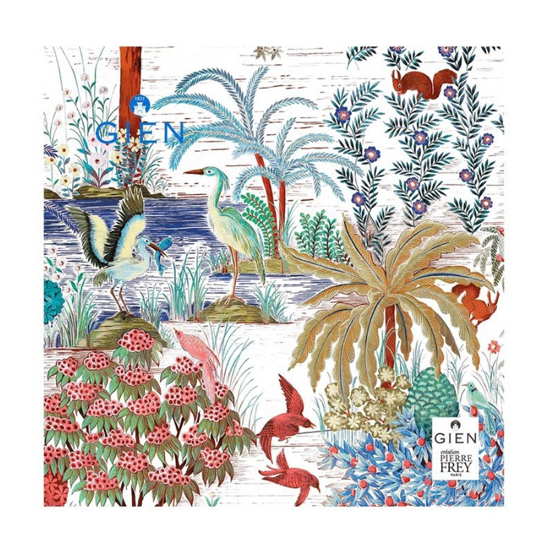 GIEN FRANCE - Serviettes en papier Jardin du Palais, Faïencerie de Gien - GIEN FRANCE