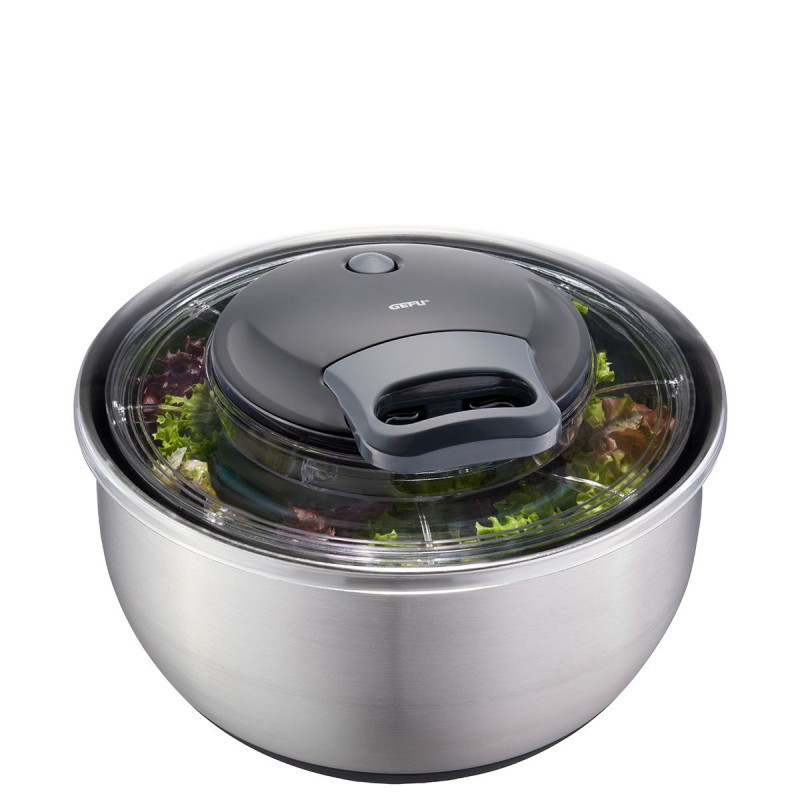 Westmark Essoreuse à Salade, Capacité : 5 litres, ø 26 cm, Plastique, sans  BPA, Fortuna, Couleur : Transparent/Vert, 243222E1