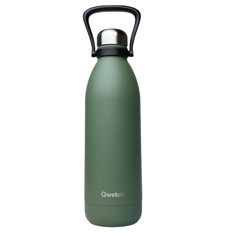 bouteille isotherme granite 1.5l, qwetch kaki - qwetch