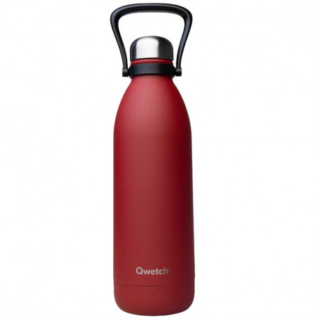 bouteille isotherme granite 1.5l, qwetch rouge - qwetch
