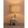 Lampe céramique Kharaï et abat-jour jute, Chehoma