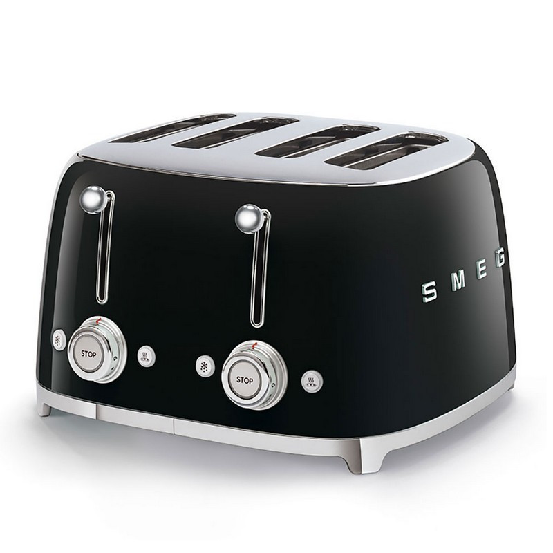 Toaster 4 tranches Années 50 Noir, SMEG - SMEG