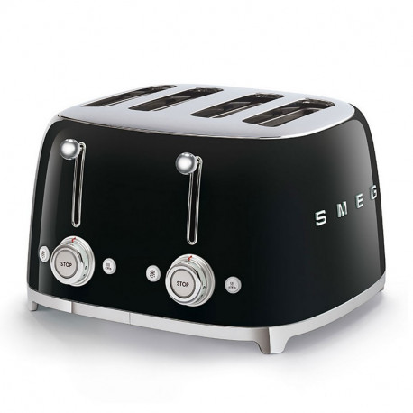 Toaster 4 tranches Années 50 Noir, SMEG