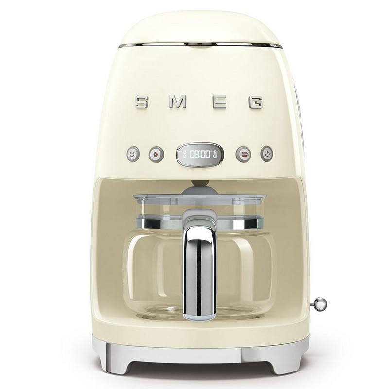 Cafetière filtre programmable Années 50 Crème, SMEG - SMEG