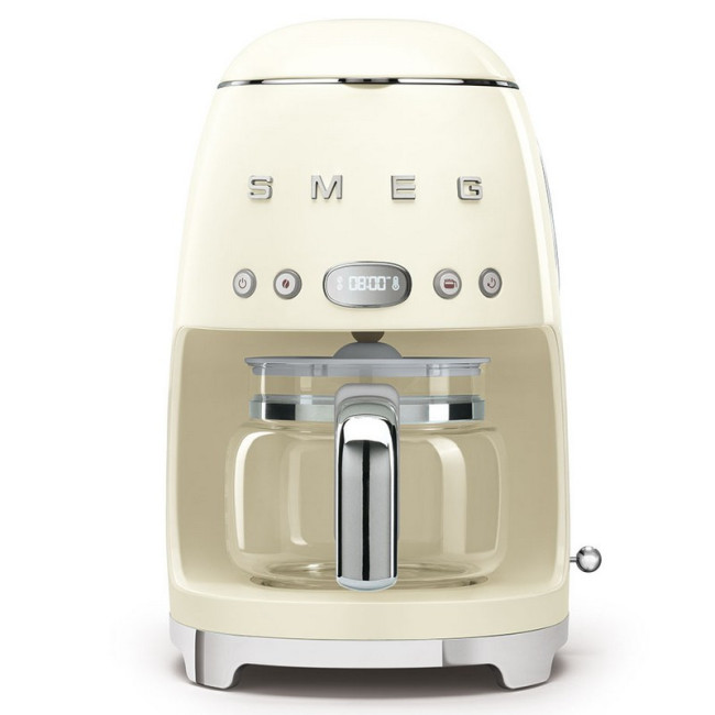 Cafetière filtre programmable Années 50 Crème, SMEG