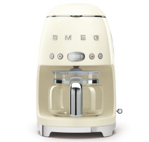 Cafetière filtre programmable Années 50 Crème, SMEG