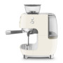 Machine à café Expresso avec broyeur Années 50 Crème, SMEG