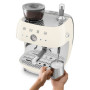 Machine à café Expresso avec broyeur Années 50 Crème, SMEG