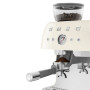Machine à café Expresso avec broyeur Années 50 Crème, SMEG