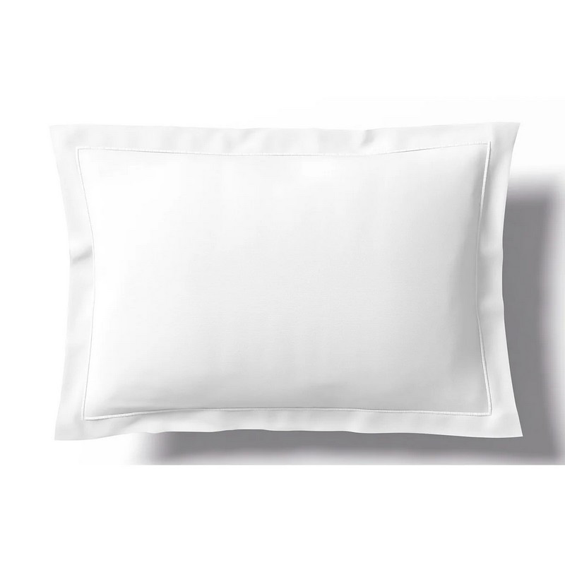 Anne de Solène - Taie d'oreiller Percale Vexin Blanc, Anne de Solène 50 x 75 cm - Anne de Solène