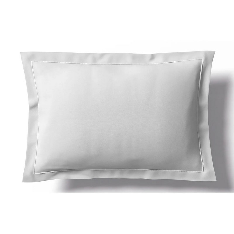 Anne de Solène - Taie d'oreiller Percale Vexin Opaline, Anne de Solène 50 x 75 cm - Anne de Solène