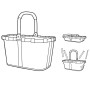 Carrybag Frame Twist Silver, Reisenthel