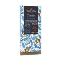 Tablette chocolat noir Caraïbe & Noisettes 66%, Valrhona