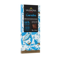 Tablette chocolat noir Caraïbe 66%, Valrhona