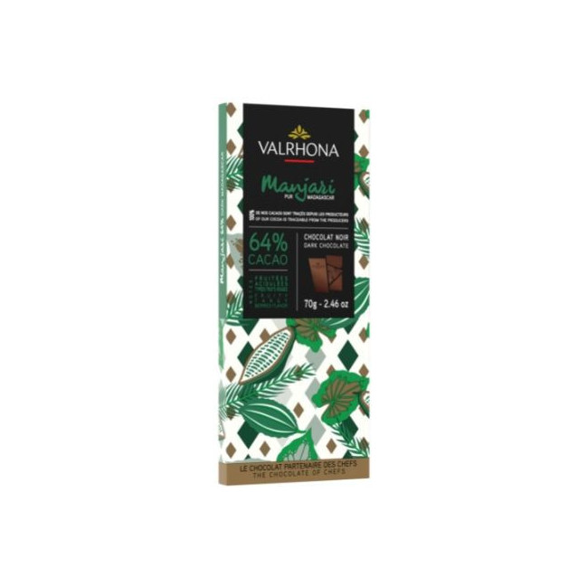 tablette chocolat noir Manjari 64%, Valrhona