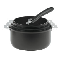 Série de 3 casseroles Cookway Ultralu + poignée, Cristel