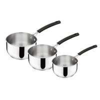 Série de 3 casseroles Tempra inox, Lagostina