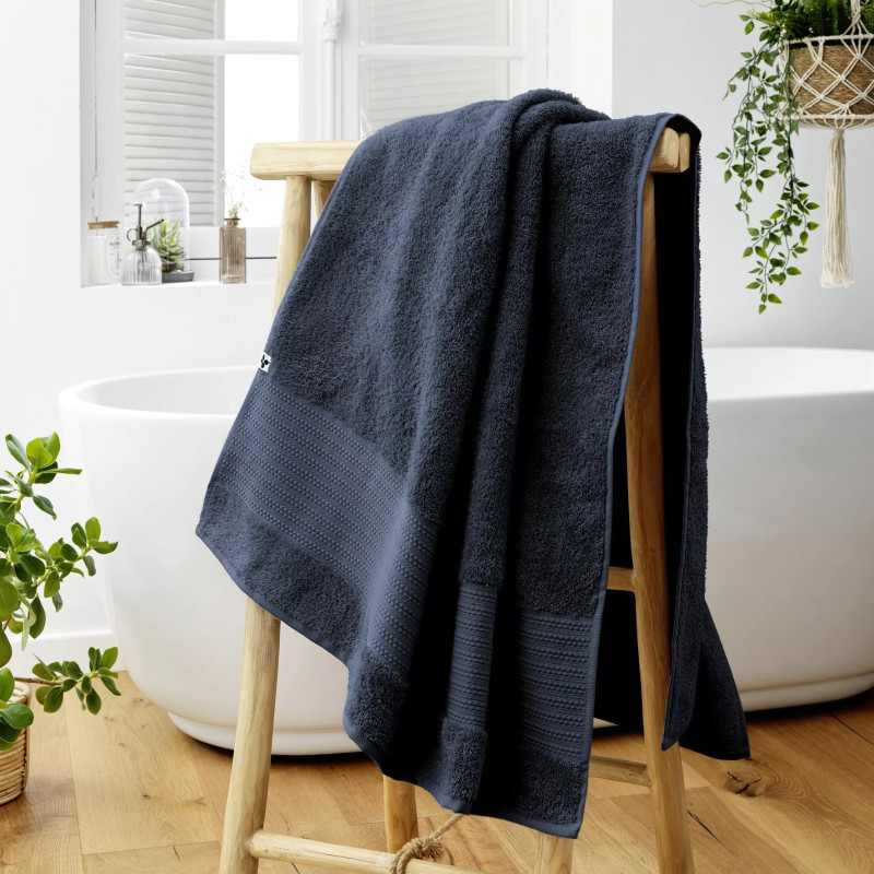 L'effet papillon - Linge de toilette Garance Minuit, L'effet papillon Drap de Bain - L'effet papillon